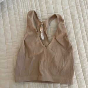 Tan free people bra tank- size M.
